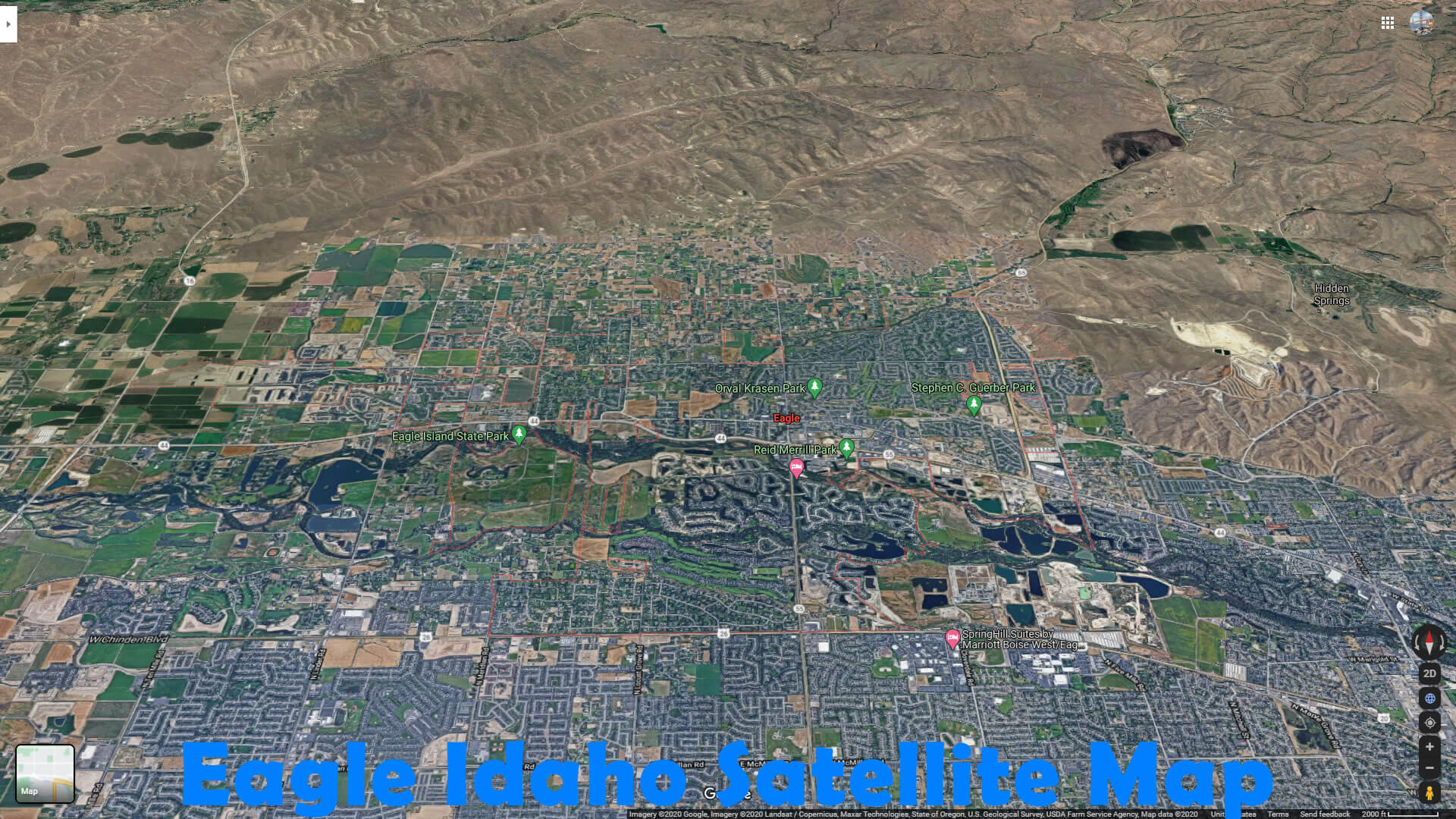 Eagle Idaho Satellite Map
